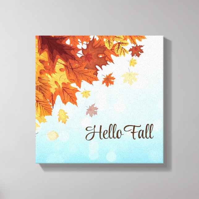 Herbstlaube überzogene Canvas Art Leinwanddruck (Vorderseite)