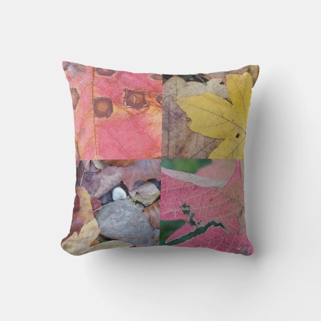 Herbstlaube werfen Kissen (Vorderseite)