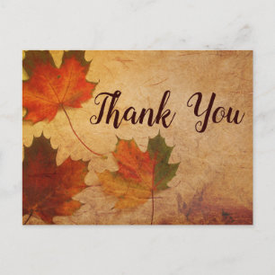 Herbstlaube zum Thema Herbst Postkarte