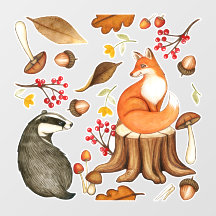 Herbstlaubs Badger & Fox