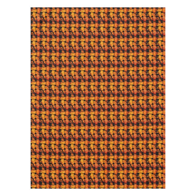 Herbstlaubs Basket Weave Tableclout Tischdecke (Vorderseite)