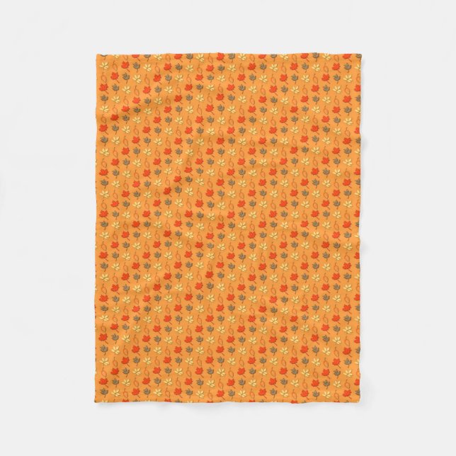 Herbstlaubs Fleece Blanket (Vorderseite)