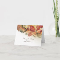 Herbstlaubs Glitzer Wedding Vielen Dank