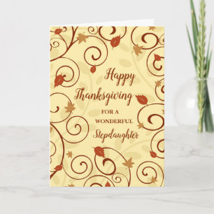 Herbstlaubs Happy Thanksgiving Steptoy Feiertagskarte