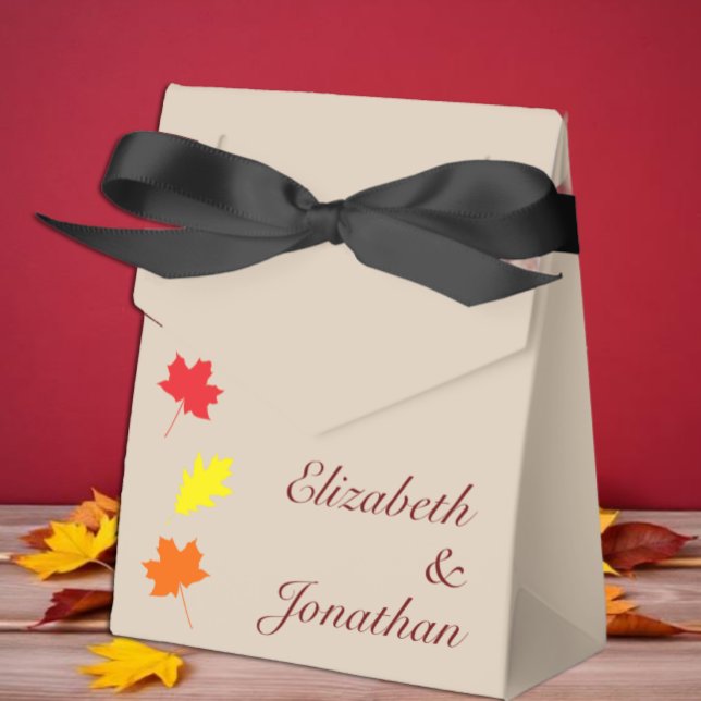 Herbstlaubs Hochzeit Geschenkschachtel (Von Creator hochgeladen)