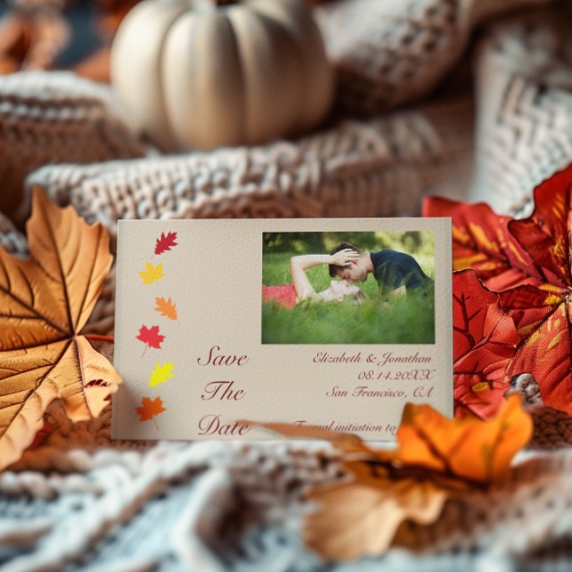 Herbstlaubs Hochzeit Save The Date (Von Creator hochgeladen)