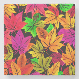 Herbstlaubs Stone Untersetzer
