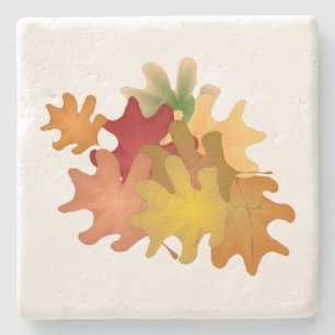Herbstlaubs Stone Untersetzer