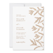 Herbstlaubs Wasserfarbenhochzeit