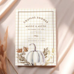 Herbstlaubs White Pumpkin Couches Brautparty<br><div class="desc">Laden Sie Ihre Freunde und Familie ein,  um Liebe und Zusammensein mit unseren charmanten Herbstlauben White Pumpkin Couples Bridal Shower Einladung zu feiern. Diese wunderschön gestaltete Einladung spiegelt das Wesen des Herbstes wider und ist somit die perfekte Wahl für ein gemütliches und romantisches Brautparty.</div>