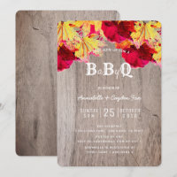 Herbstlaubs Wood BaByQ GRILLEN Kinderdusche Einlad