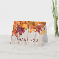 Herbstlaubs Wood Vielen Dank