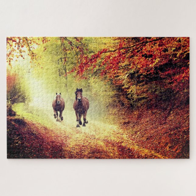 Herbstlauf Puzzle (Horizontal)