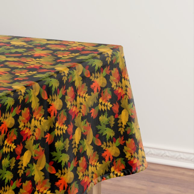 Herbstleaf Blätter Braunorange Gelbgrün Tischdecke (Beispiel)