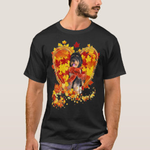 Herbstleaf Herzstück Phantom Bernedoodle Scarf Fal T-Shirt