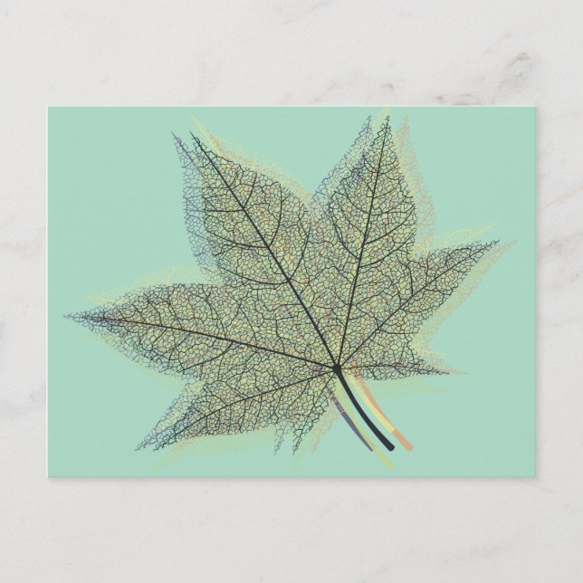 Herbstleaf Postkarte (Vorderseite)