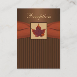 Herbstleaf, Streifen-Empfang-Umschließkarte Begleitkarte