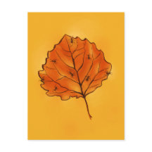 Herbstleaf und Ameisen in Gelborange