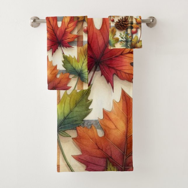 Herbstleaves Badhandtuch Set (Insitu)