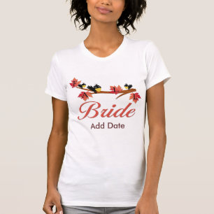 Herbstleaves Birds Fall Brie T-Shirt
