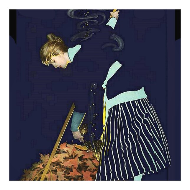 Herbstleaves Bonfire von C Coles Phillips Fotodruck (Vorne)