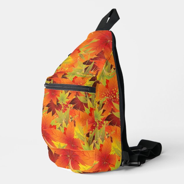 Herbstleaves Crossbody Bag (Rechte Ecke)