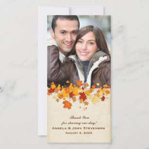 Herbstleaves Dankeskarte