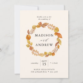 Herbstleaves | Einladung zur Hochzeit