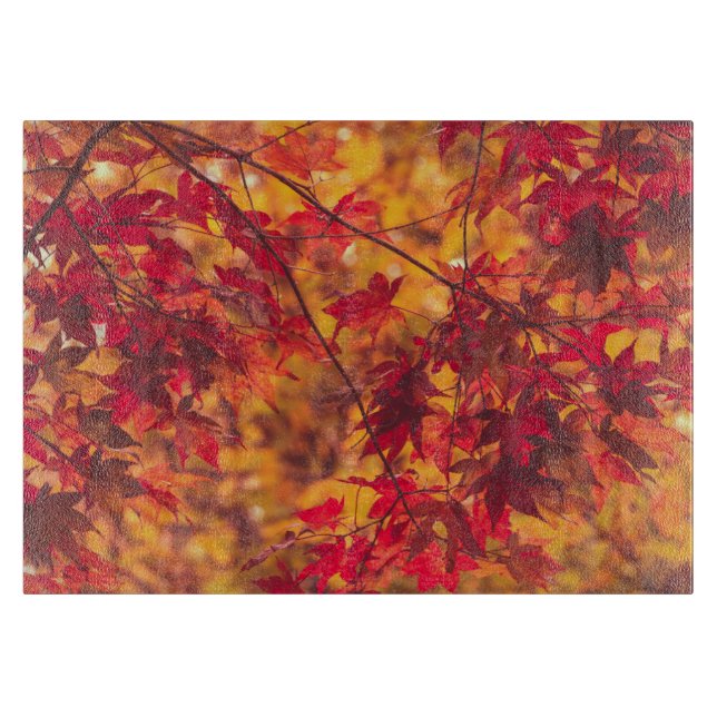 Herbstleaves fallen Blätter Schneidebrett (Vorderseite)