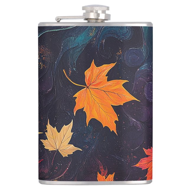Herbstleaves Flachmann (Vorderseite)