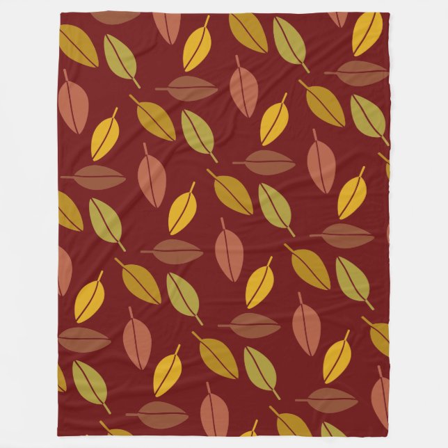 Herbstleaves Fleece Blanket (Vorderseite)