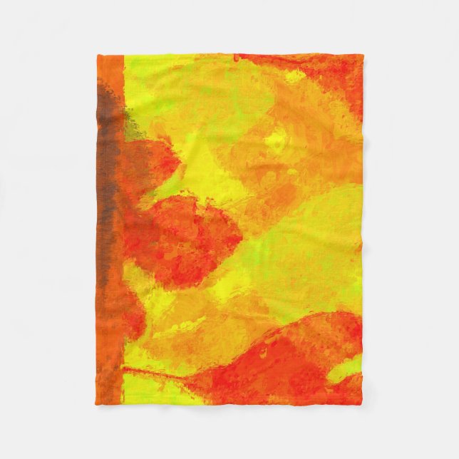 Herbstleaves Fleecedecke (Vorderseite)