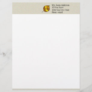 Herbstleaves gelb briefbogen