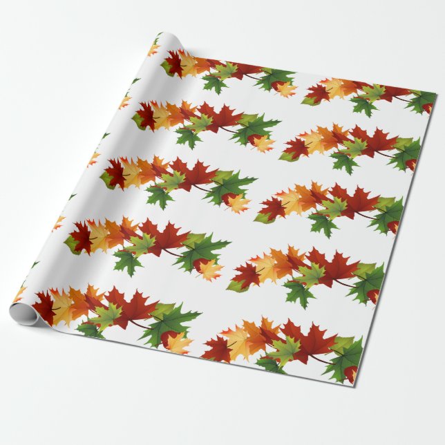 Herbstleaves Geschenkpapier (Ungerollt)