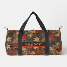 Herbstleaves Grunge Graphite Duffel Bag