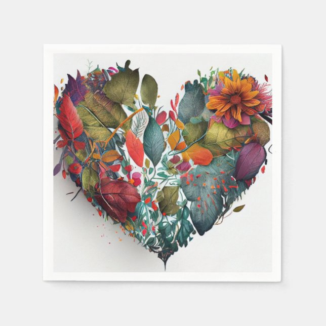 Herbstleaves Heftpapier Napkins Serviette (Vorderseite)