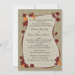 Herbstleaves Hochzeit Einladung