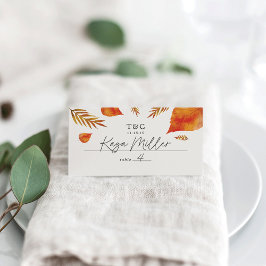 Herbstleaves Hochzeit Platzkarte