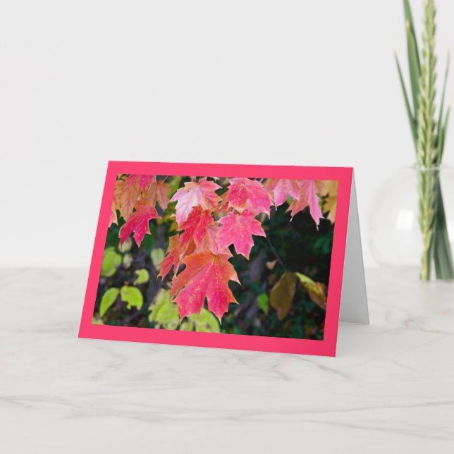 Herbstleaves Karte (Vorderseite)