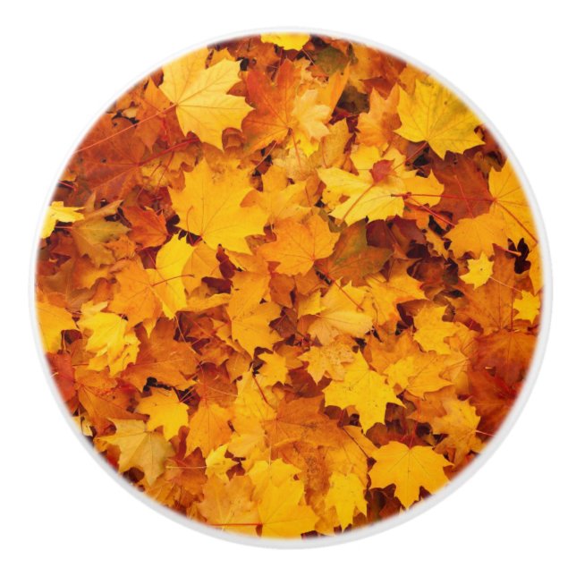 Herbstleaves Keramikknauf (Vorderseite)