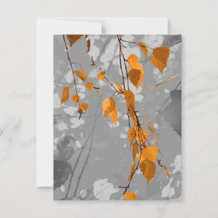 Herbstleaves Mitteilungskarte