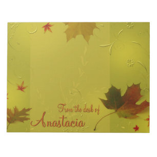Herbstleaves - Notepad Notizblock
