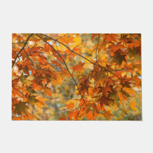 Herbstleaves Orange Fall Foliage Fußmatte