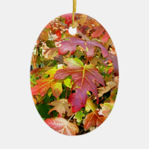 'Herbstleaves'-Ornament Keramikornament