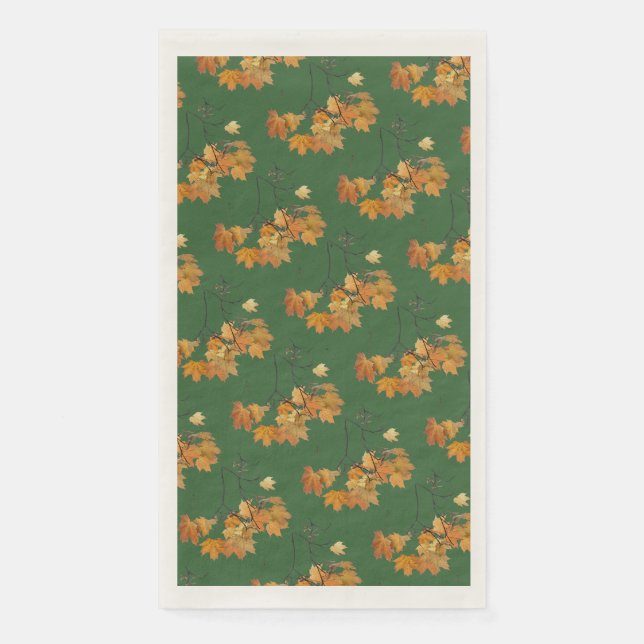 Herbstleaves Paper Dinner Napkins Serviette (Vorderseite)