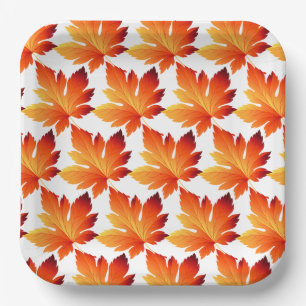 Herbstleaves Pappteller