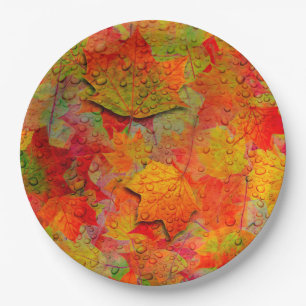 Herbstleaves Pappteller