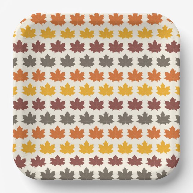 Herbstleaves Pappteller (Vorderseite)