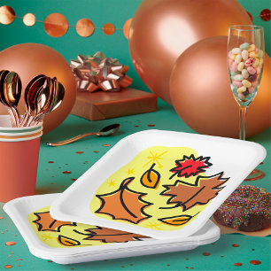 Herbstleaves Pappteller