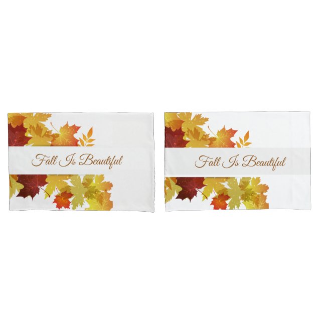 Herbstleaves Pillowcase-Set Kissenbezug (Vorderseite-Set)